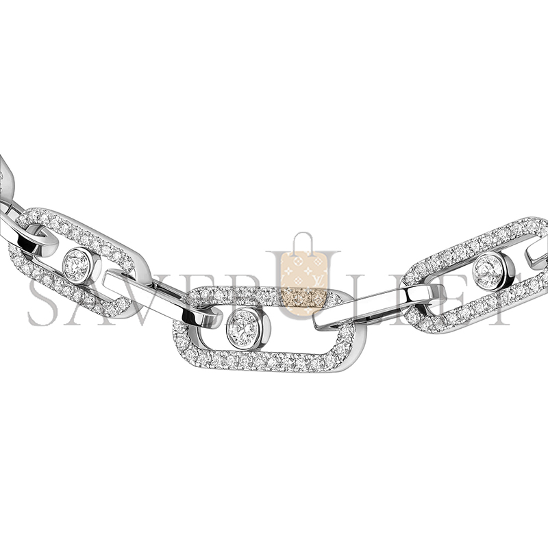 MESSIKA PARIS MOVE LINK PAVÉ WHITE GOLD DIAMOND NECKLACE 14042-WG MESSIKA PARIS MOVE LINK PAVÉ WHITE GOLD DIAMOND NECKLACE 14042-WG